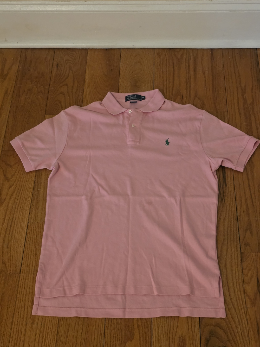 Ralph Lauren Light Pink Polo with Green Pony